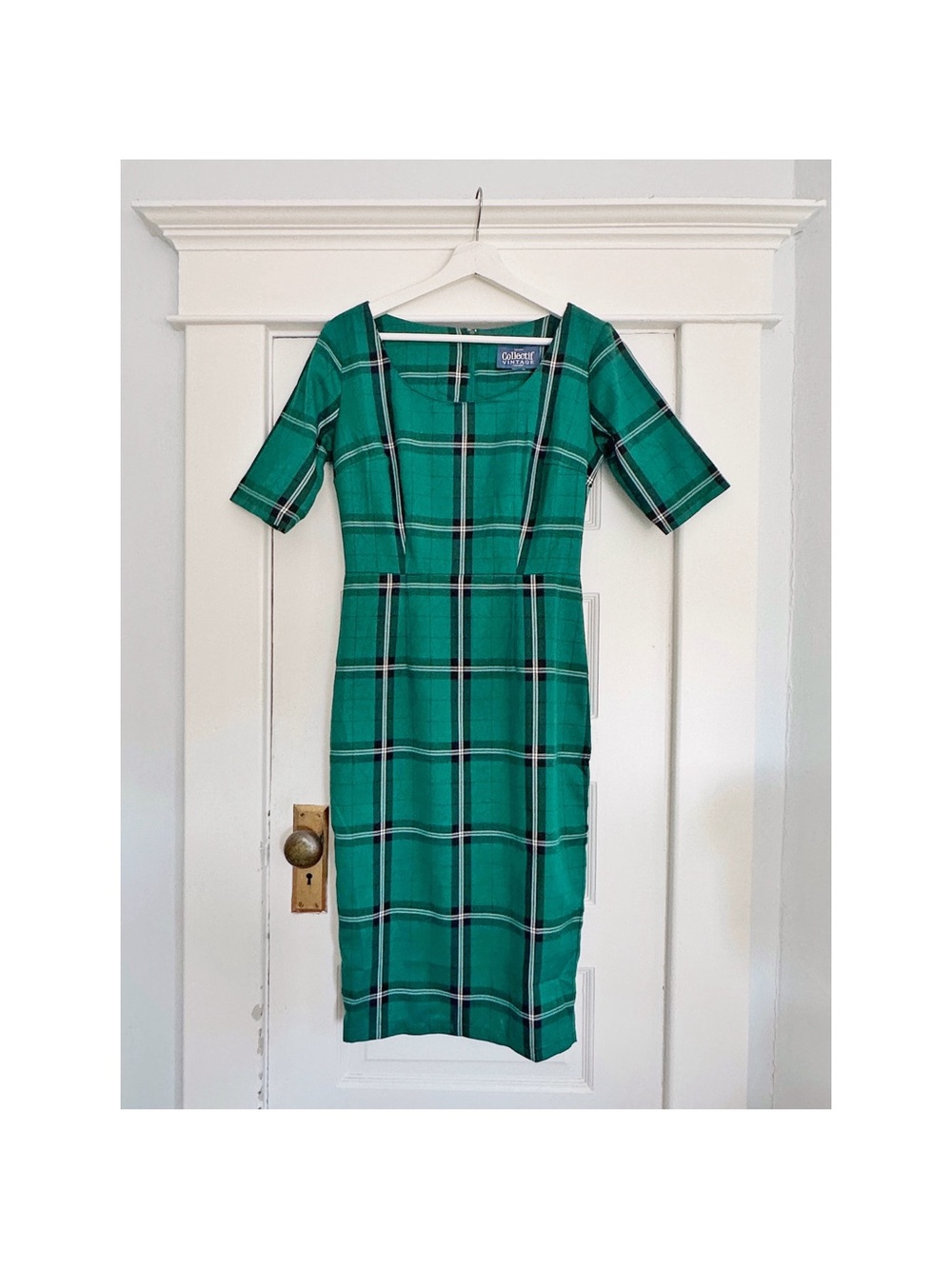 Collectif Vintage Amber EverGreen Pencil Dress Size Small
